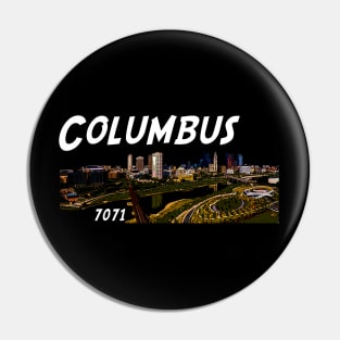 Columbus The Comic Book City Pin