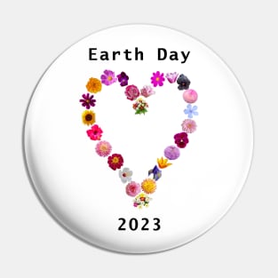 Floral Heart for Earth Day 2023 Pin