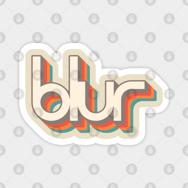 Blur Retro Magnet by graphictone