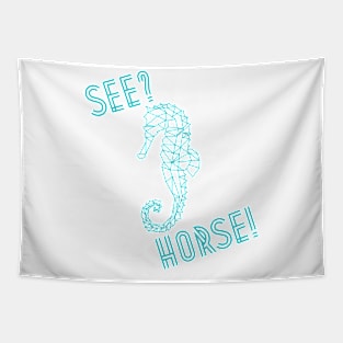 See? Horse! design Tapestry