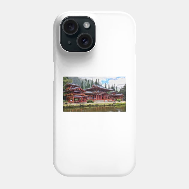 Byodo-in Buddhist Temple Oahu Hawaii Phone Case by mcdonojj