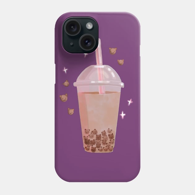 Boba Cats Phone Case by rachelleybell