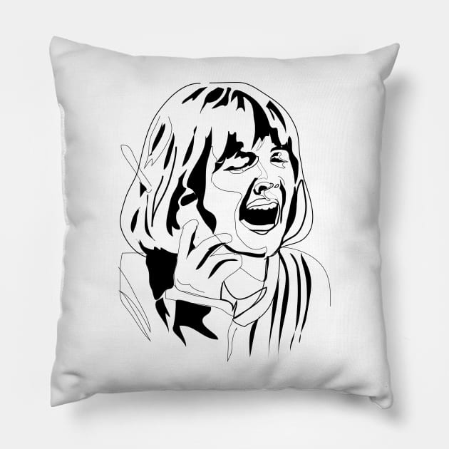 Scream Phone Call scene Pillow by LizzyM