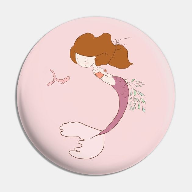 Mermaid Gaze Pin by littlemoondance