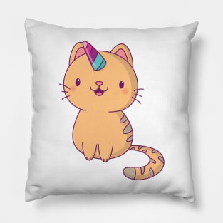 Adorable Tabby | Unicorn Horn Cat Pillow