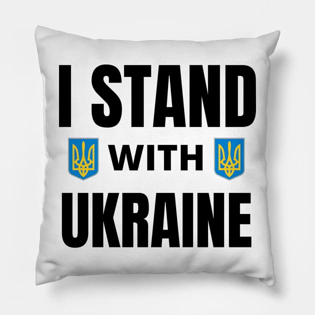 I Stand With Ukraine Pillow by yassinebd