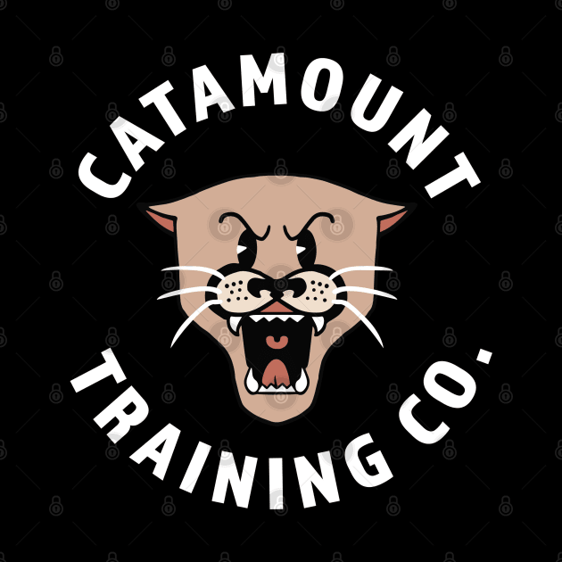 Catamount Training Co. Cougar Head Logo White by Catamount Training Co