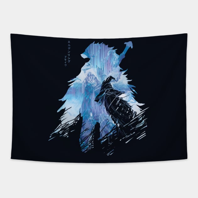 Wolf and The WItch: Blaidd and Ranni Elden Tapestry by Vertei