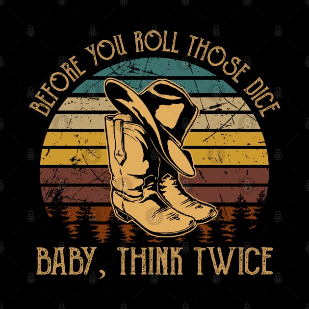 Before you roll those dice Baby, think twice Hat & Boots by Beetle Golf