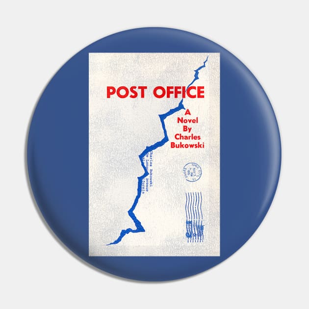 Charles Bukowski Post Office Pin by darklordpug