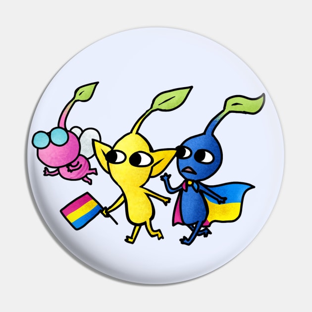 Pride Pikmin Pansexual Pin by KatieRose