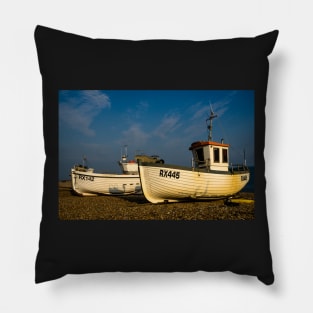 Fishing Boats On The Stade At Hastings Pillow