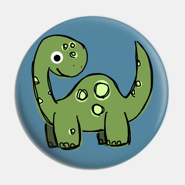 Brontosaurus Pin by SpookyMeerkat