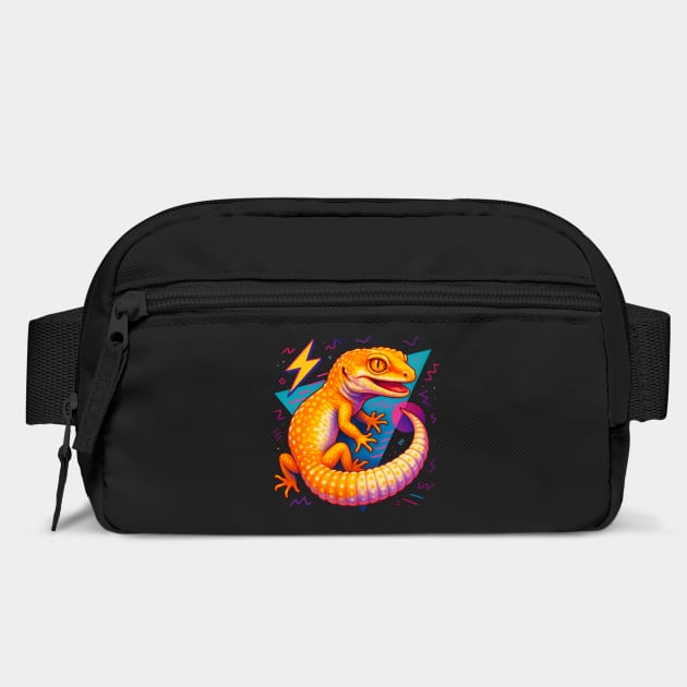 Retro Neon Blazing Blizzard Leopard Gecko by Reptiq's Store