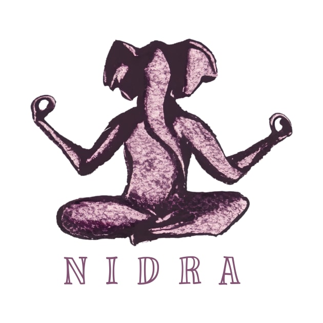 Nidra Yoga Elephant by TomiTee