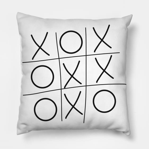 tick-tack-toe Pillow by TanyaHoma