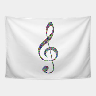 Musical Note Treble Clef Tapestry