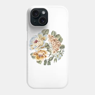 Circular Pastel Flowers Phone Case