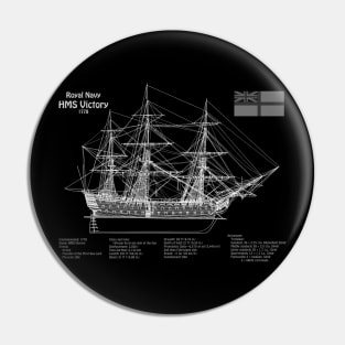HMS Victory ship plans. Lord Nelson flagship - PDpng Pin