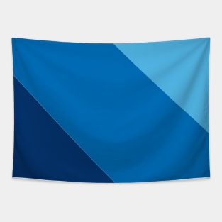 Azure, Cerulean, Royal Blue Diagonal Tapestry