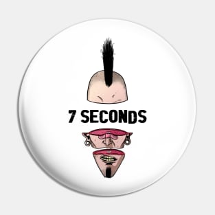 Punk Man 7 Seconds Pin