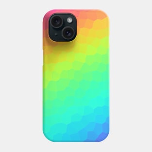 Gorgeous Diagonal Rainbow Stained Glass Design Phone Case