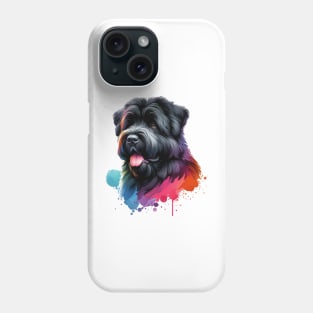 Watercolor Bouvier Des Flandres Phone Case