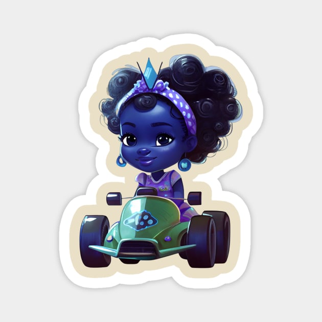 Go Kart Princess Magnet by RATED-BLACK