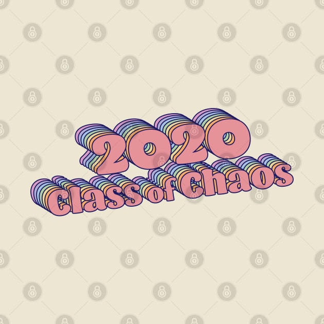 2020 Class of Chaos - Rainbow Retro Girl by Jitterfly