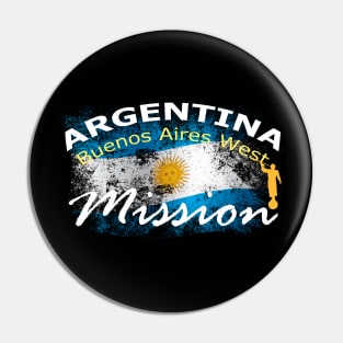 Argentina Buenos Aires West Mormon LDS Mission Missionary Shirt and Gift Pin