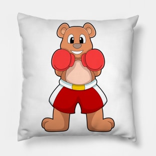 Bear as Boxer with Boxing gloves Pillow