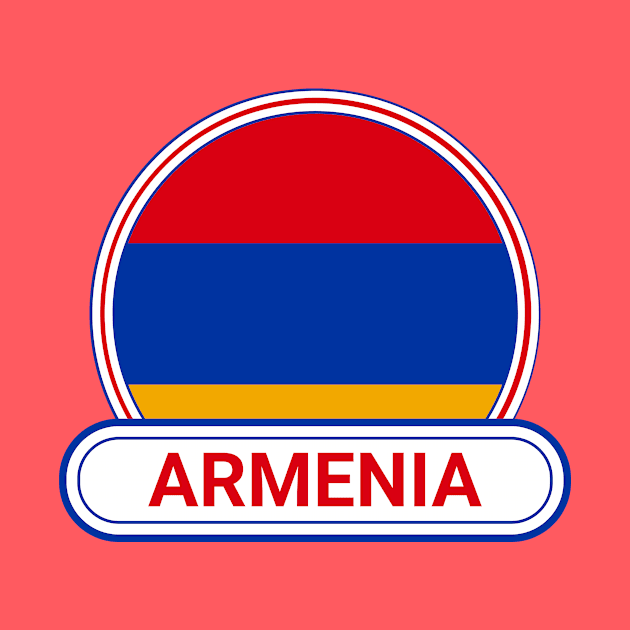 Armenia Country Badge - Armenia Flag by Yesteeyear