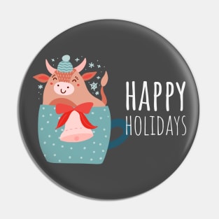 Happy Holidays Pin