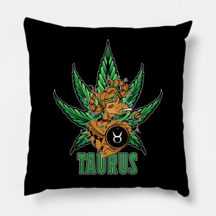 Taurus Weed Shirt, Zodiac Cannabis, Taurus Marijuana Shirt, Taurus Gift, Taurus Zodiac tee, zodiac birthday gift, Zodiac Pot Leaf Pillow