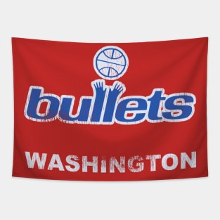 Bullets Defunct Basketball Design Tapestry