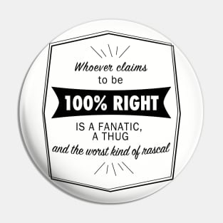 100% Right Pin