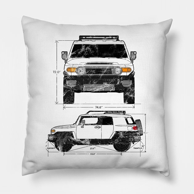 Birthday, Gift, Fj, Cruiser, Car, Brand, Car, For, Men, Vintage, Car, Lover, For, Men Pillow by VEQXAX