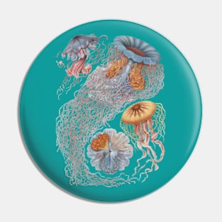 Jellyfish Art Pin