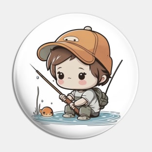 Nothing like a little fishing to bring out your inner kawaii pro Pin