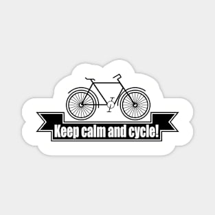 Keep calm and cycle! Magnet