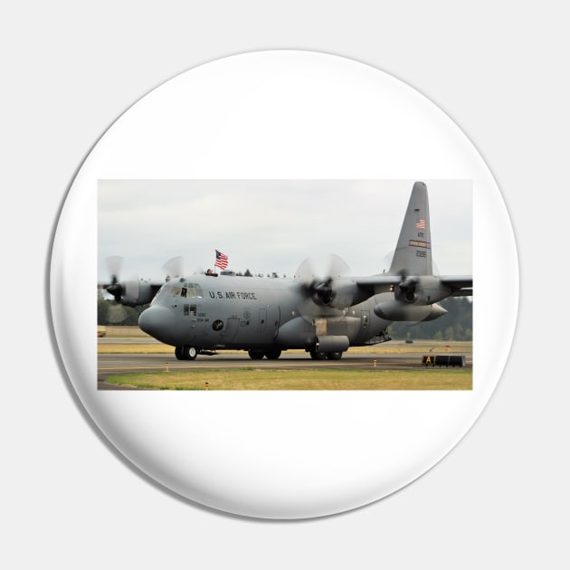 C-130H with American Flag Pin by acefox1