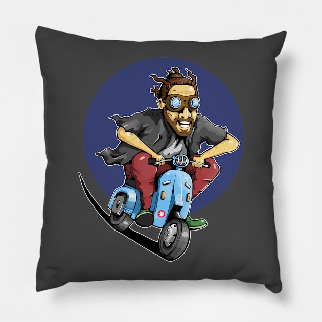 Scooter Pillow by Eyekoo