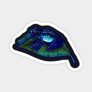 Day 21- Blue Poison Dart Frog Magnet