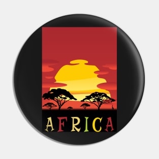 Africa, Travel Poster Pin