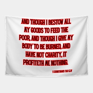 1 Corinthians 13:3 Bible Verse Quote Scripture Tapestry