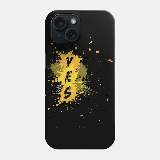 YES Splash | Yellow Version Phone Case by Kinitro