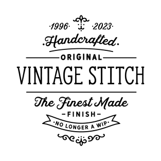 Vintage Stitch No Longer a WIP Black T-Shirt