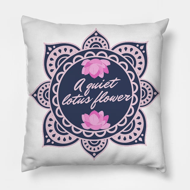 Purple Flower Luxurious Health and Wellness Lifest Pillow by MeKong