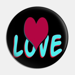 free heart to love unisex Pin