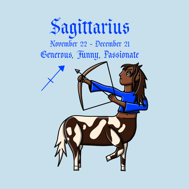 Sagittarius Zodiac Sign Dates & Traits by Pheona and Jozer Designs